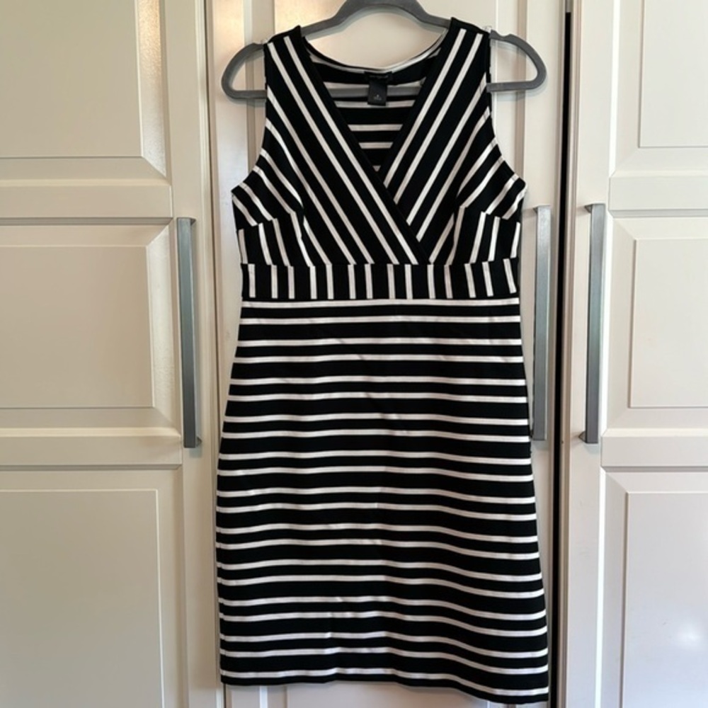 Ann Taylor striped sleeveless dress, size medium